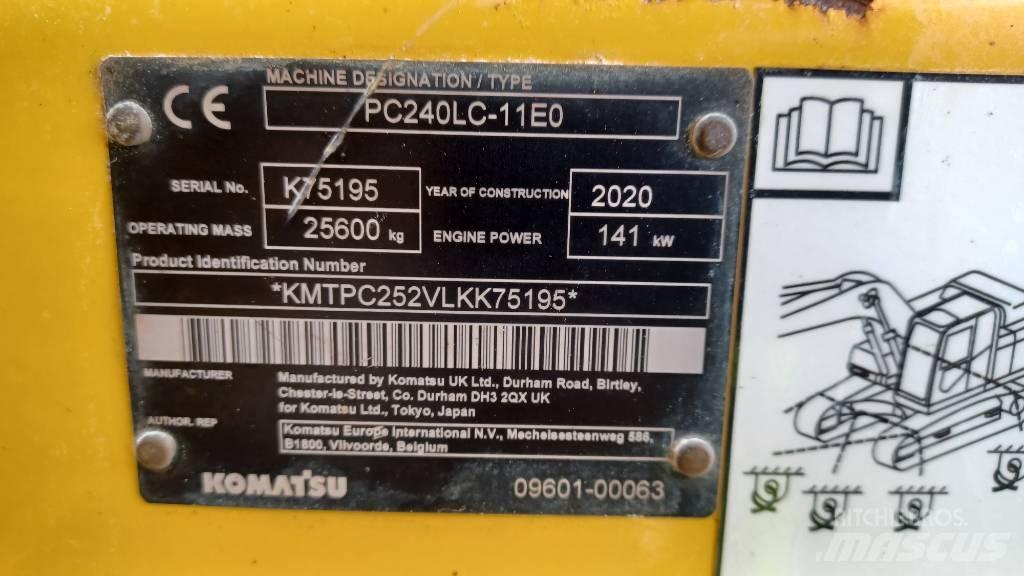 Komatsu PC240LC-11 Koparki gąsienicowe