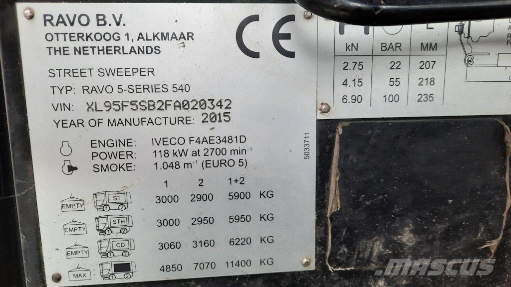 Ravo 540ST Zamiatarki - Zgarniarki - Odśnieżarki