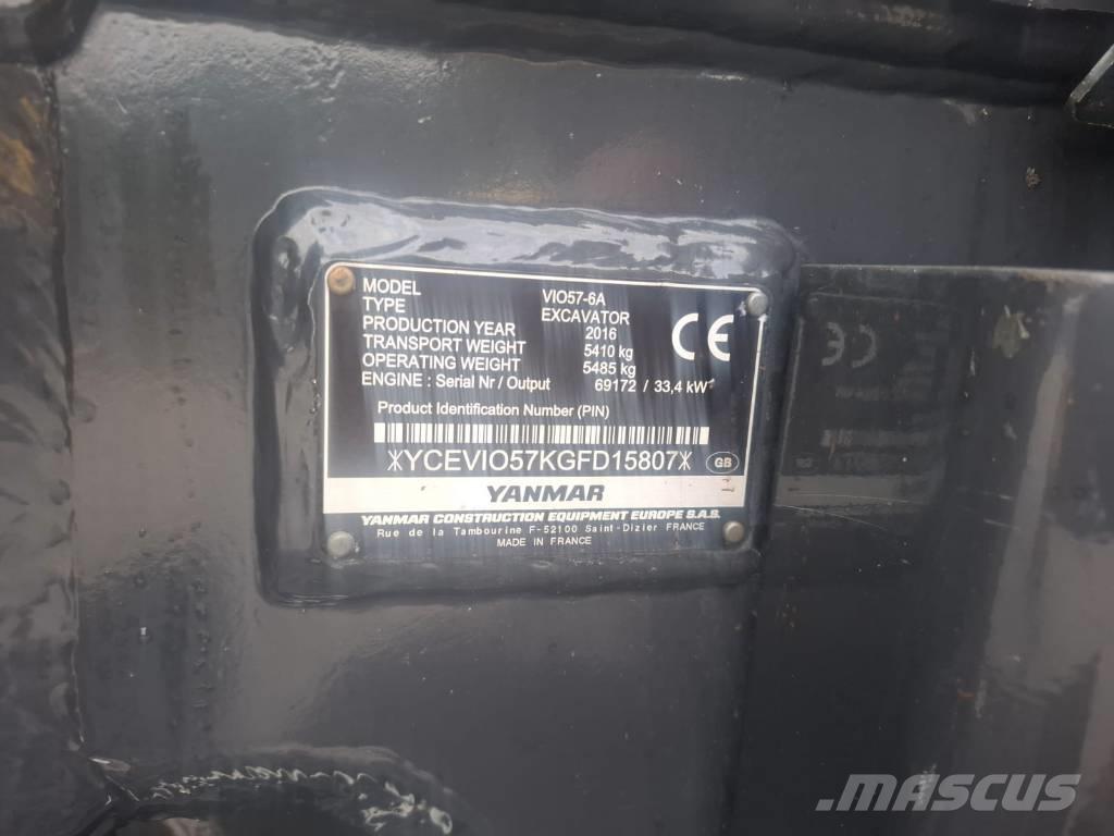 Yanmar vio 57-6A Minikoparki