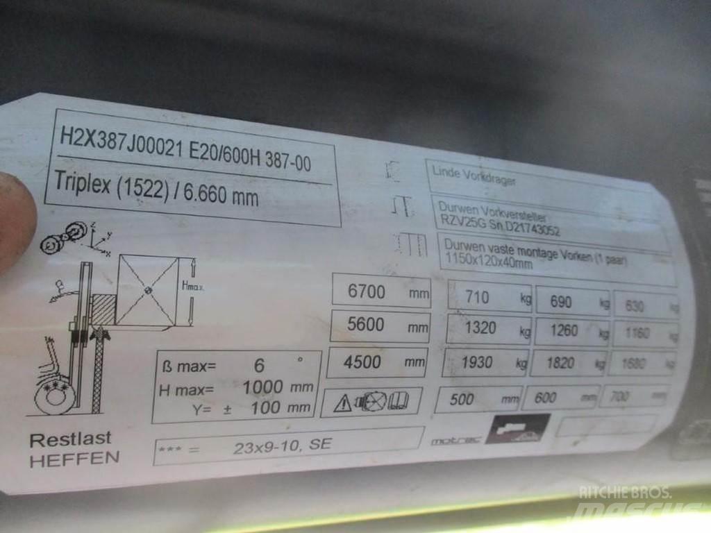 Linde E20-01/600 Wózki elektryczne
