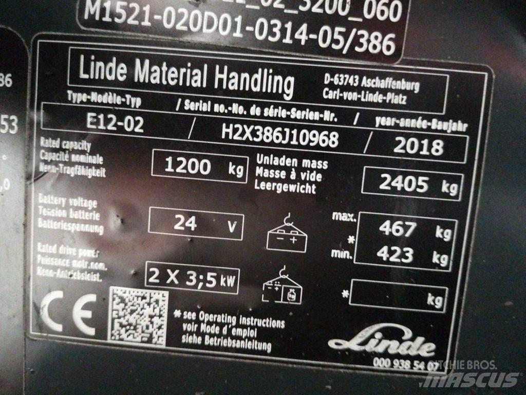 Linde E12-02 Wózki elektryczne