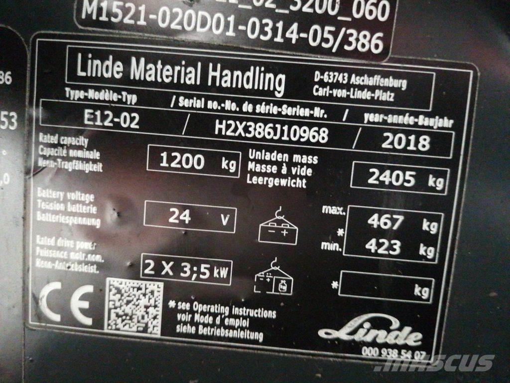Linde E12-02 Wózki elektryczne