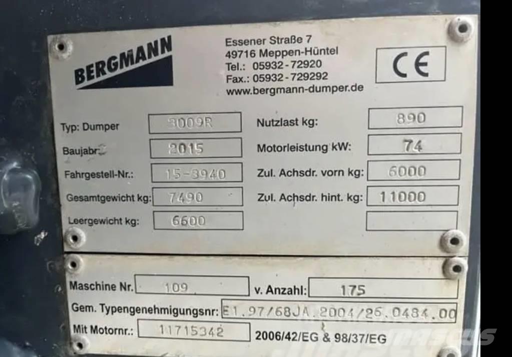 Bergmann Dumper Wozidła przegubowe