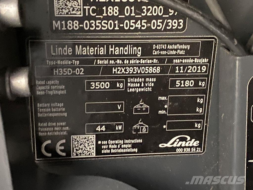 Linde H35D-02 Wózki Diesla
