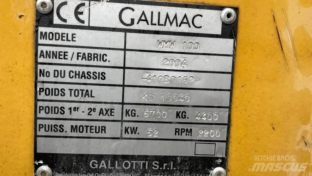 Gallmac WMW 100 Koparki kołowe