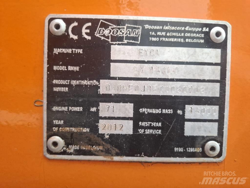 Doosan DX 140 LC Koparki gąsienicowe