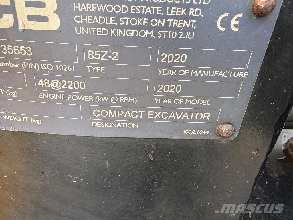 JCB 85 Z-2 Midikoparki  7t - 12t