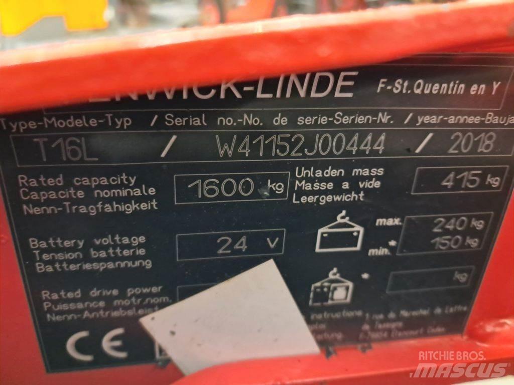 Linde T16L Wózki widłowe unoszące