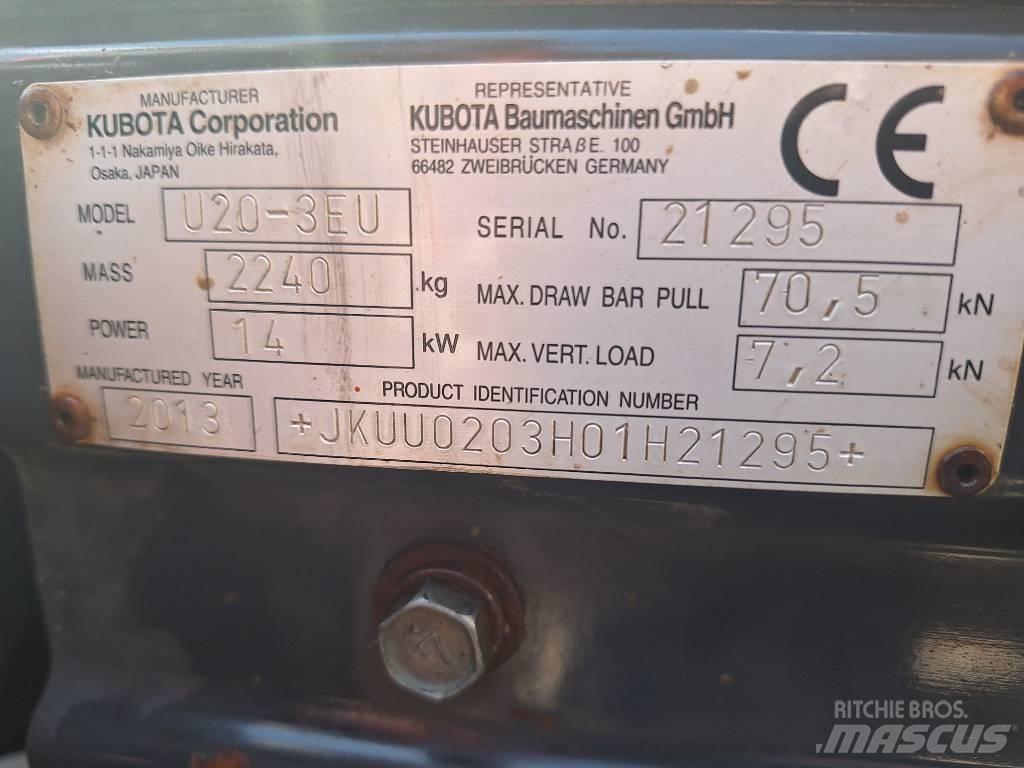Kubota U 20-3 Minikoparki