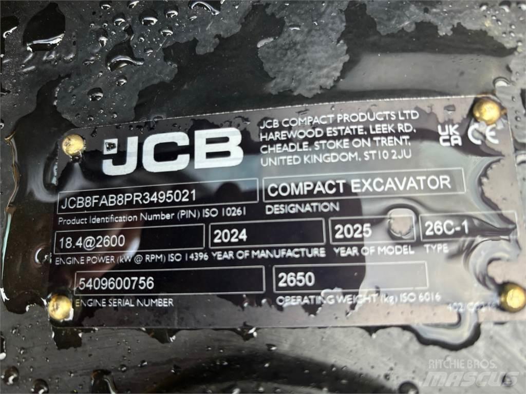 JCB 26C-1 Minikoparki