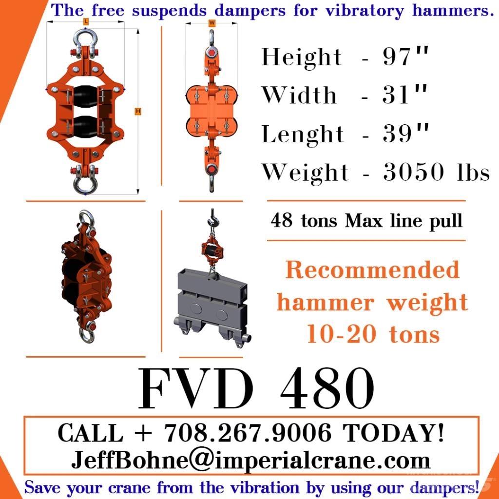  Finaros FVD 480 Hydrauliczne młoty do palowania