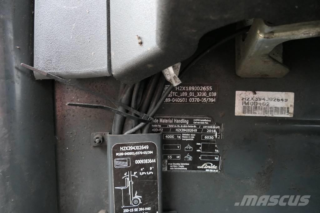 Linde H 40 D-02 Wózki Diesla