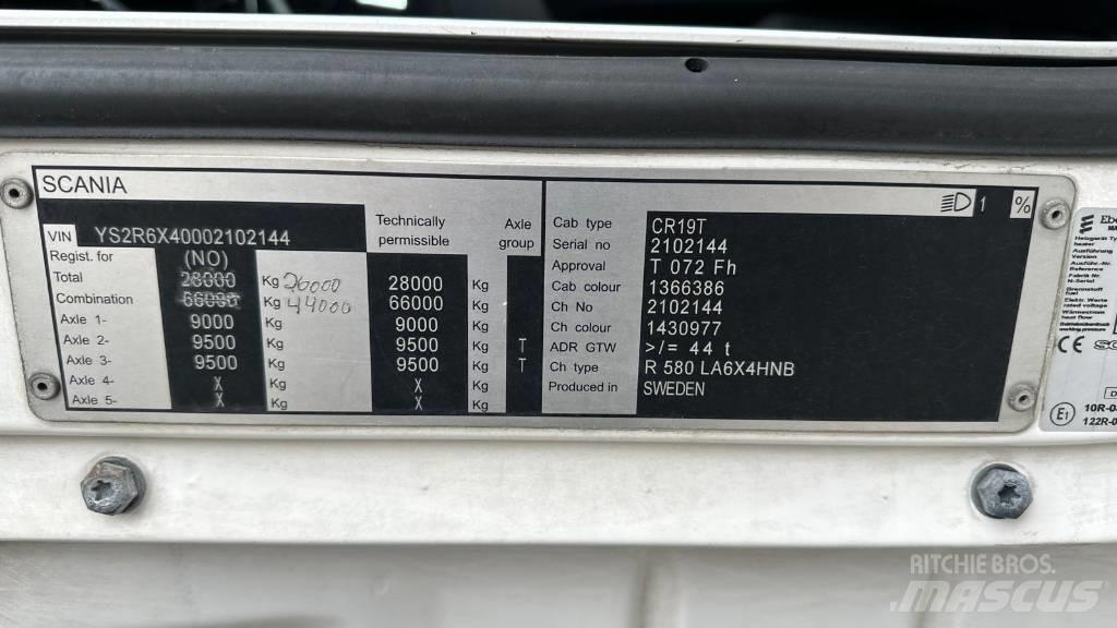 Scania R 580 Ciągniki siodłowe