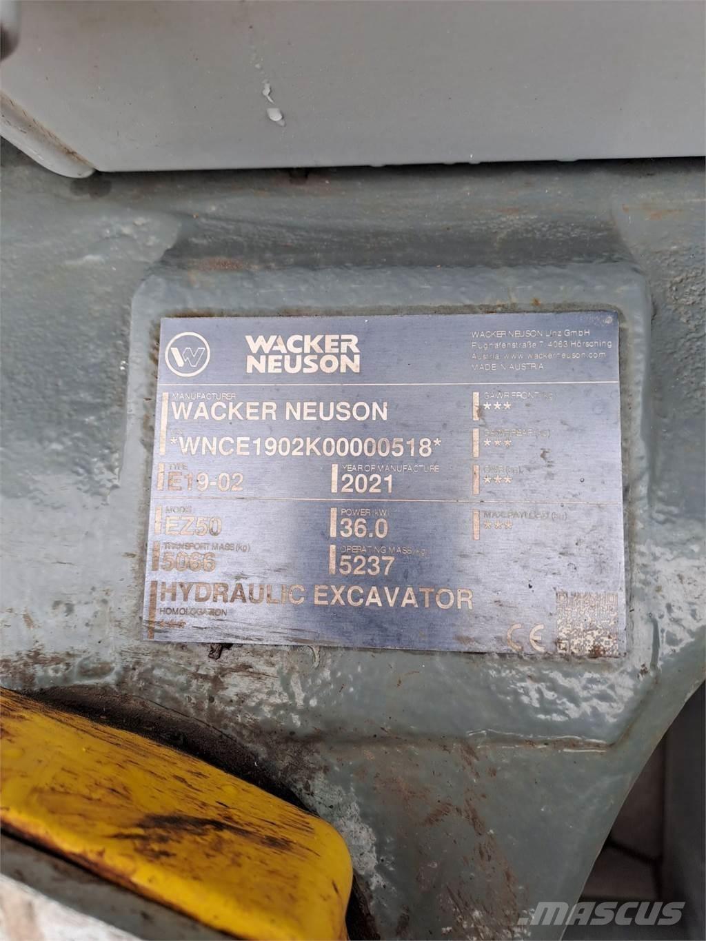 Wacker Neuson EZ50 Koparki gąsienicowe