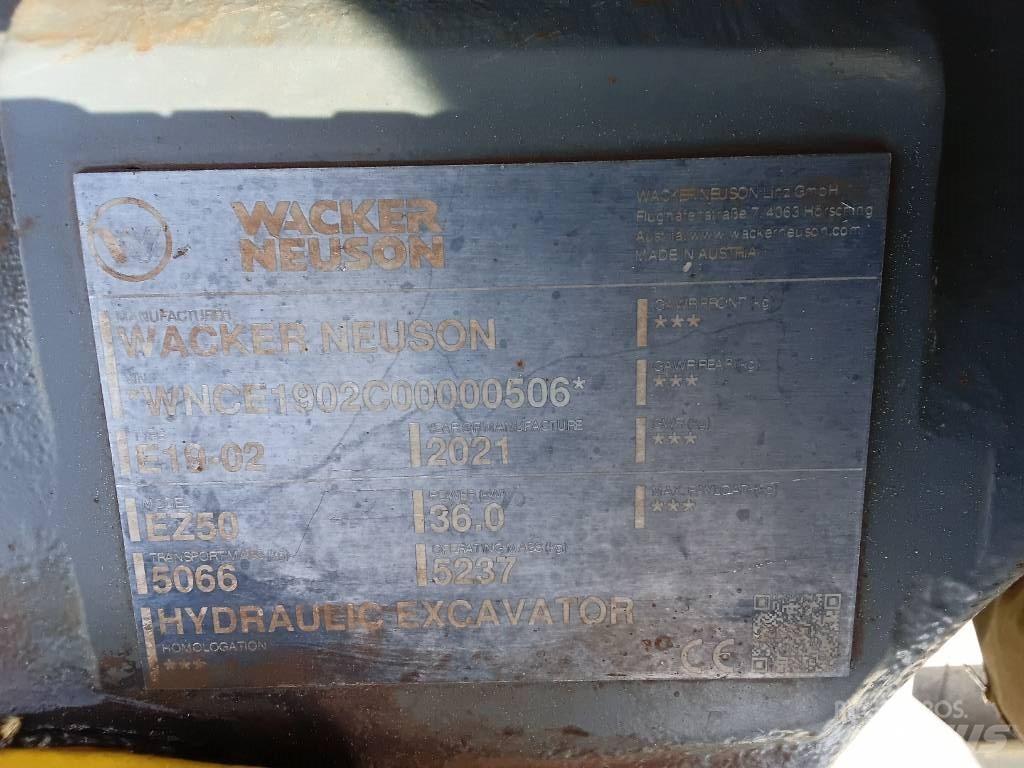 Wacker Neuson EZ50 Koparki gąsienicowe