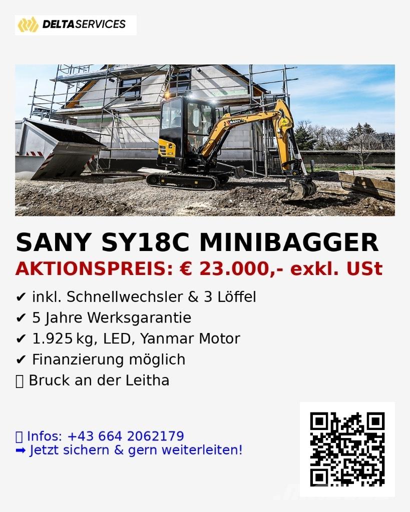 Sany SY 18 C Minikoparki