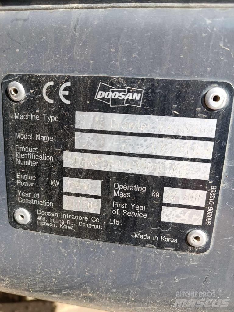 Doosan DX 225 LC-5 Koparki gąsienicowe