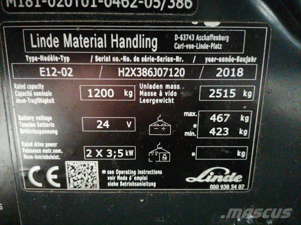 Linde E12-02 Wózki elektryczne