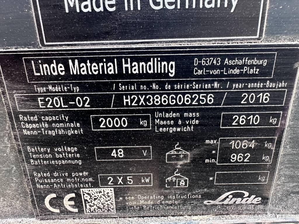 Linde E20L-02 Wózki elektryczne