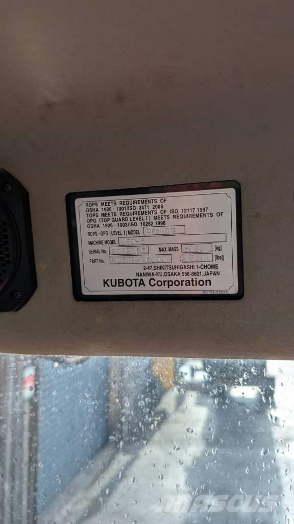 Kubota U 50-5 Koparki wyburzeniowe