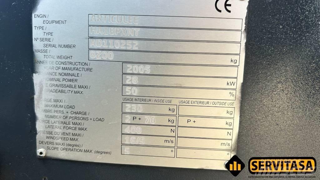 Haulotte HA 18 PX NT Podnośniki przegubowe