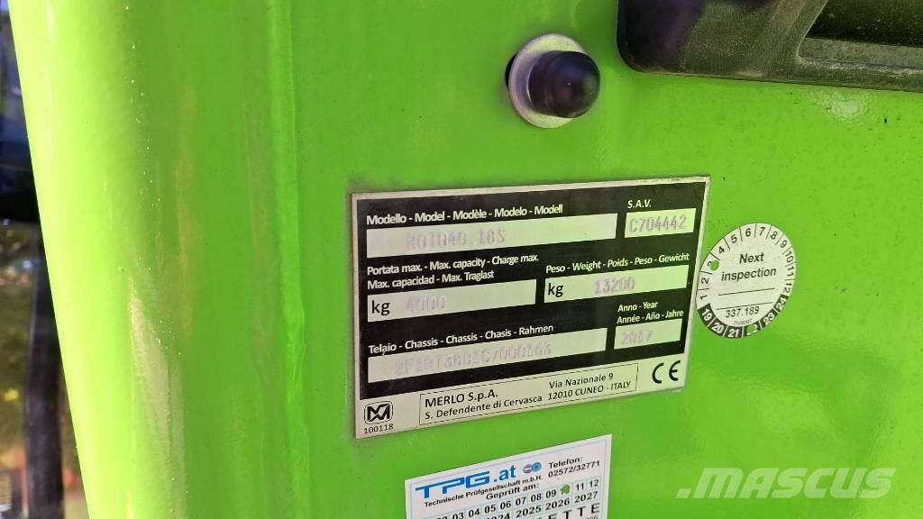 Merlo Roto 40.18 Ładowarki teleskopowe