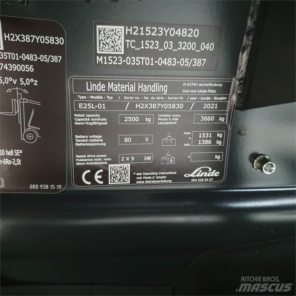 Linde E25L Wózki elektryczne