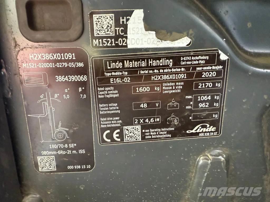 Linde E16L-02 Wózki widłowe inne