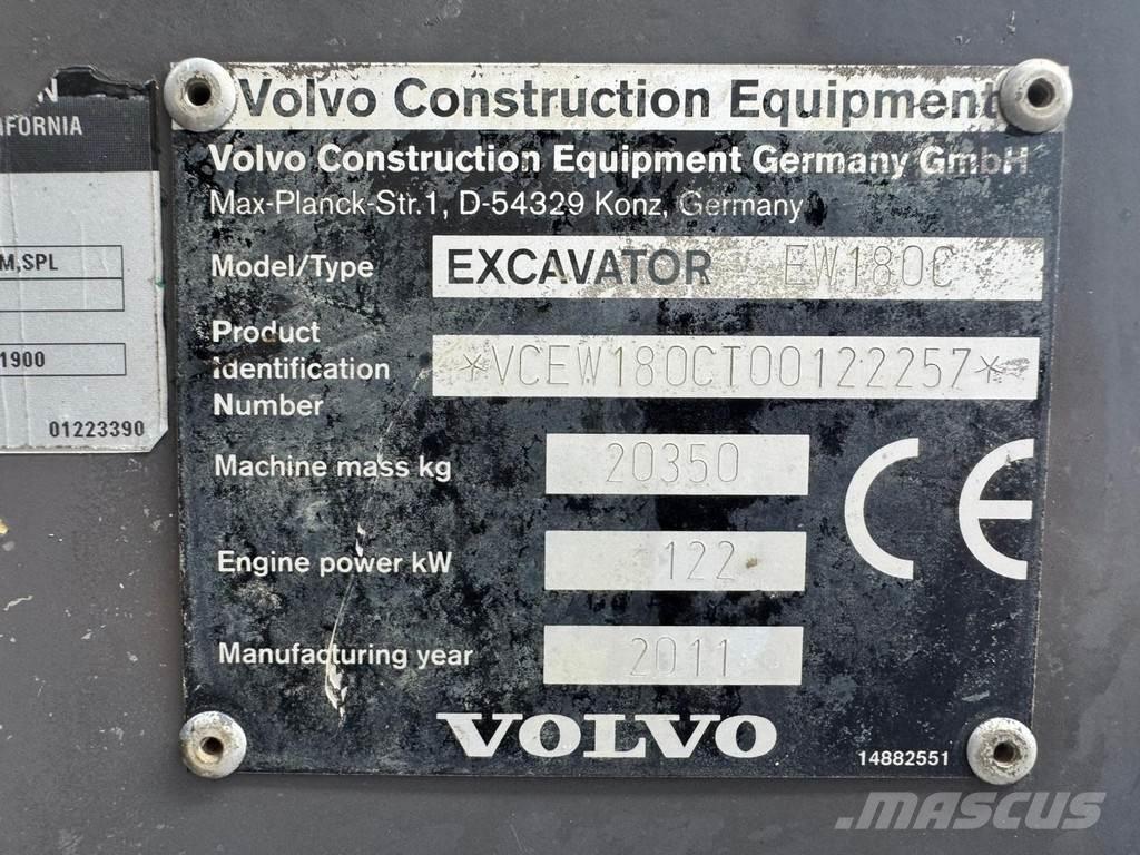 Volvo EW 180C Koparki kołowe