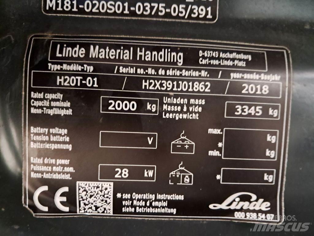 Linde H20T-01 Wózki LPG