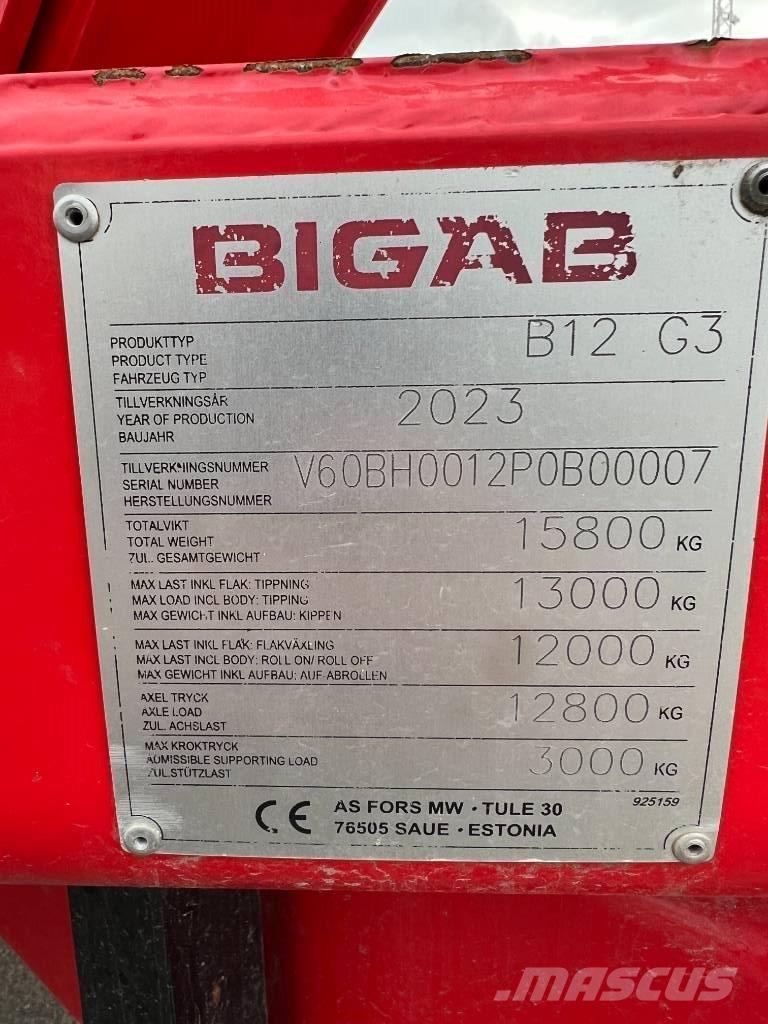 Bigab B 12 Przyczepy ogólnego zastosowania