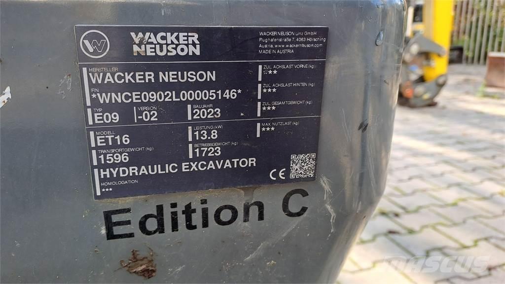 Wacker Neuson ET16 Koparki gąsienicowe