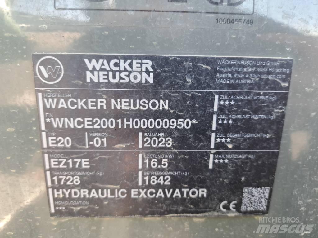 Wacker Neuson EZ17e Koparki gąsienicowe