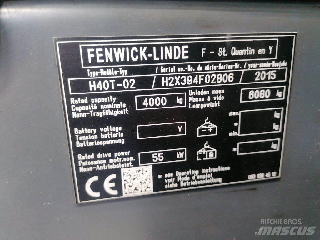 Linde H40T-02 Wózki LPG