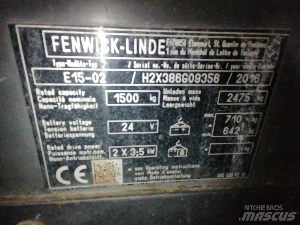 Linde E15-02 Wózki elektryczne