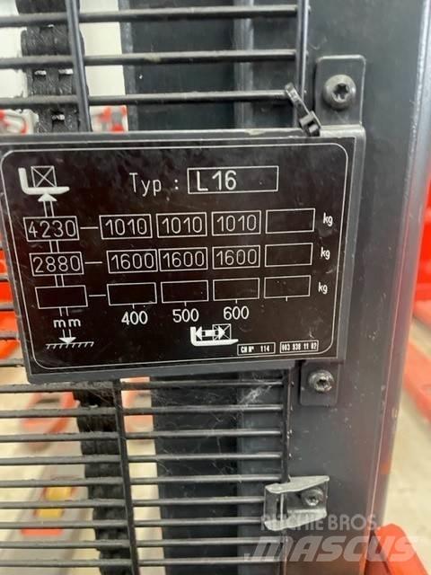 Linde L16 Wózki widłowe unoszące z dyszlem