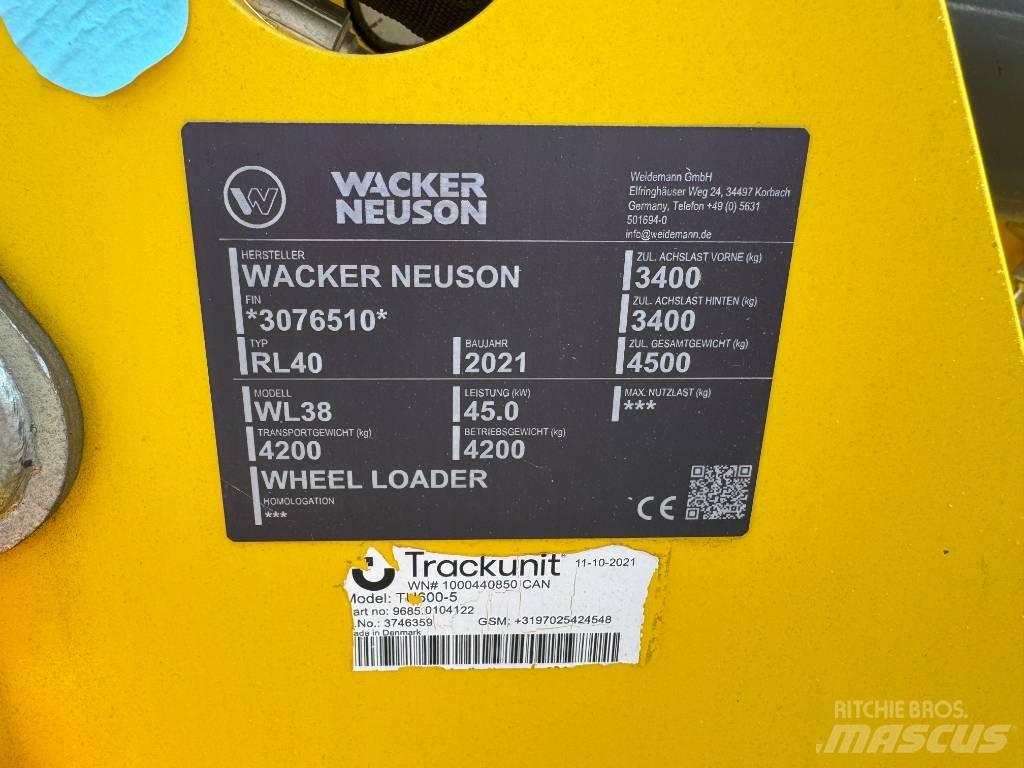 Wacker Neuson WL38 Ładowarki kołowe