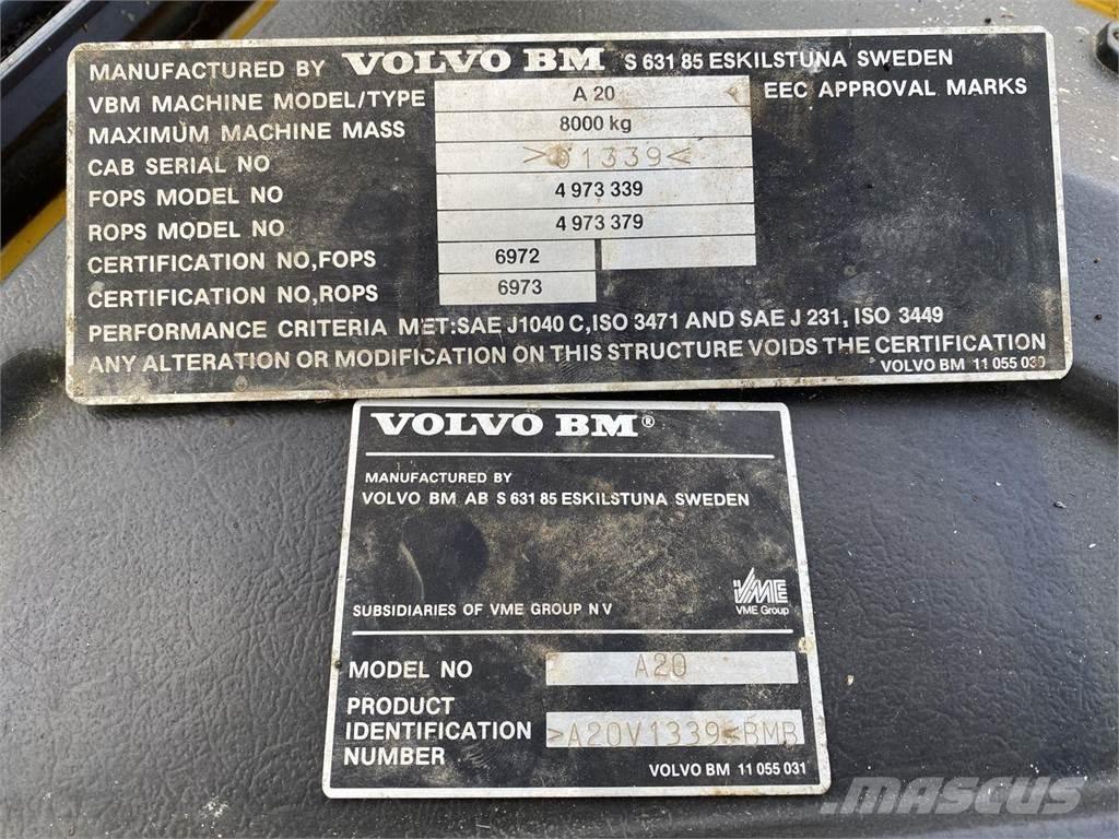 Volvo A20 Wozidła kolebkowe