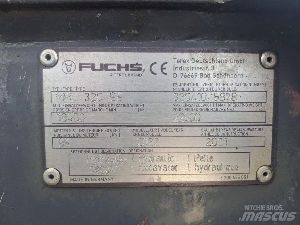 Terex Fuchs MHL320F Magazynowanie - Inne