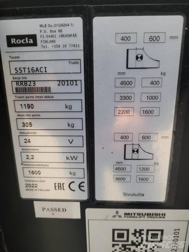 Rocla SST 16 ACI Samojezdne maszyny do załadunku