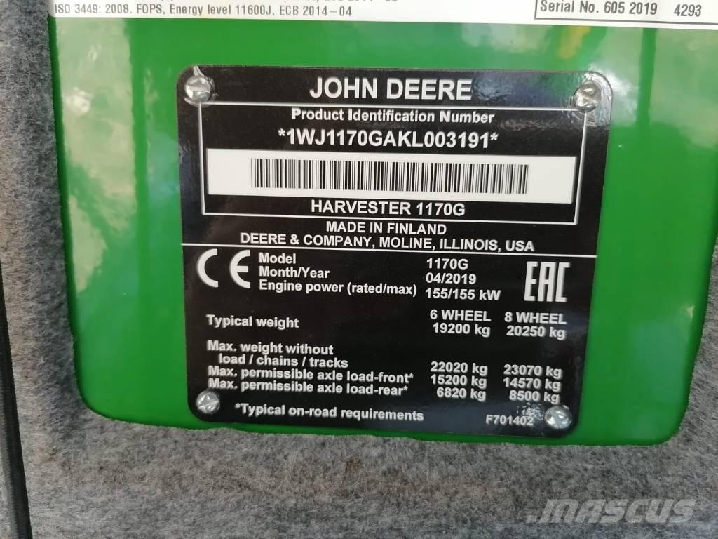 John Deere 1170G Harwestery