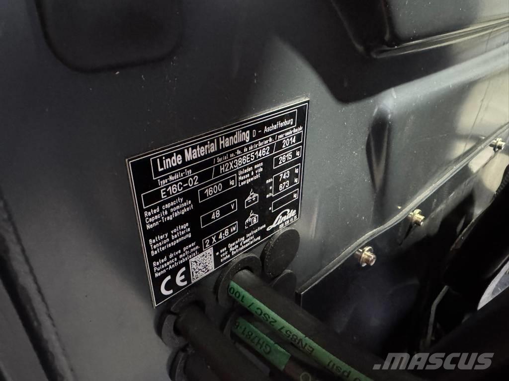 Linde E 16 C-02 Wózki elektryczne