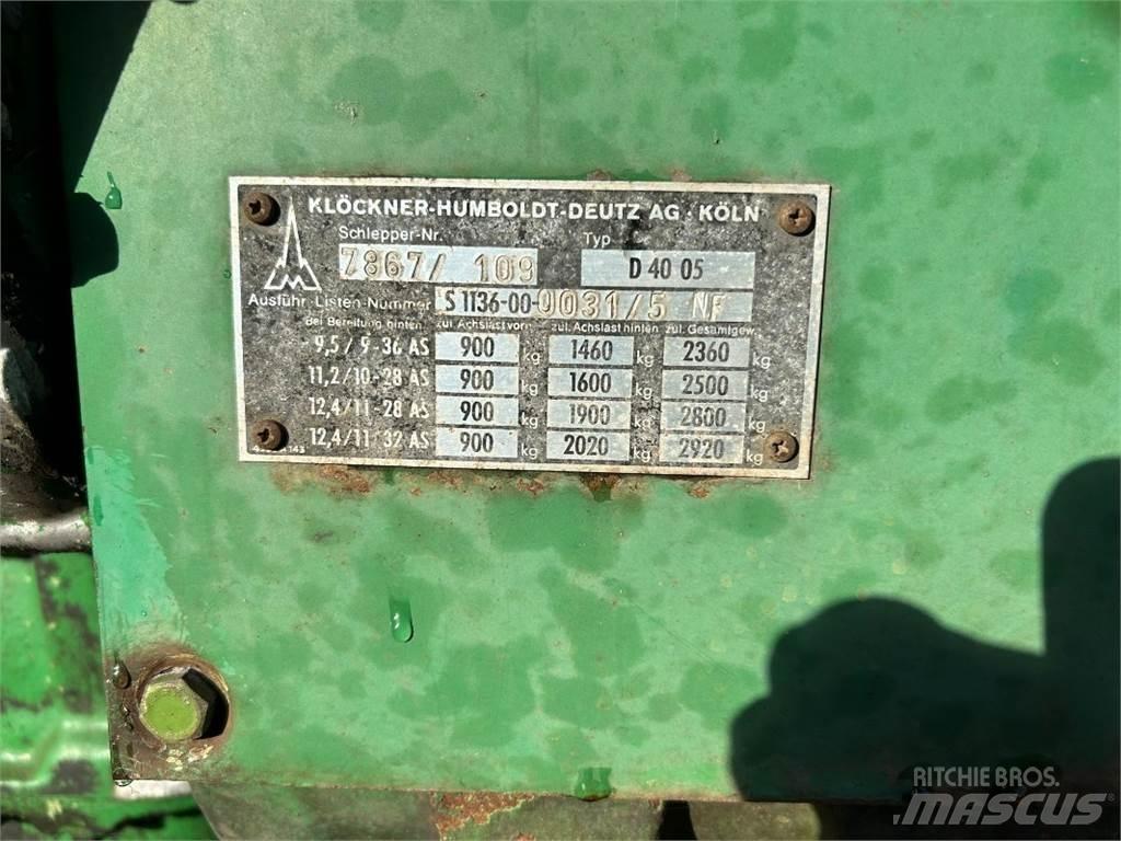 Deutz D 4005 Ciągniki rolnicze
