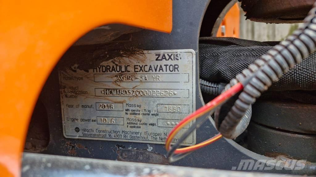 Hitachi ZX 19 U-5 Minikoparki