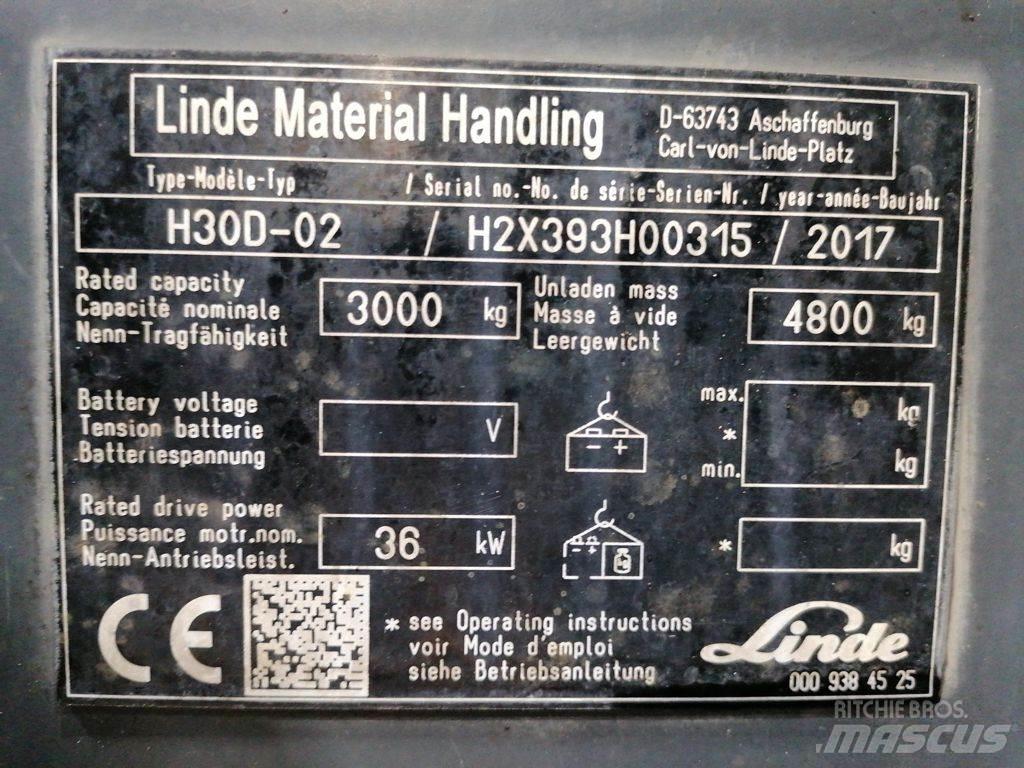 Linde H30D-02 Wózki Diesla