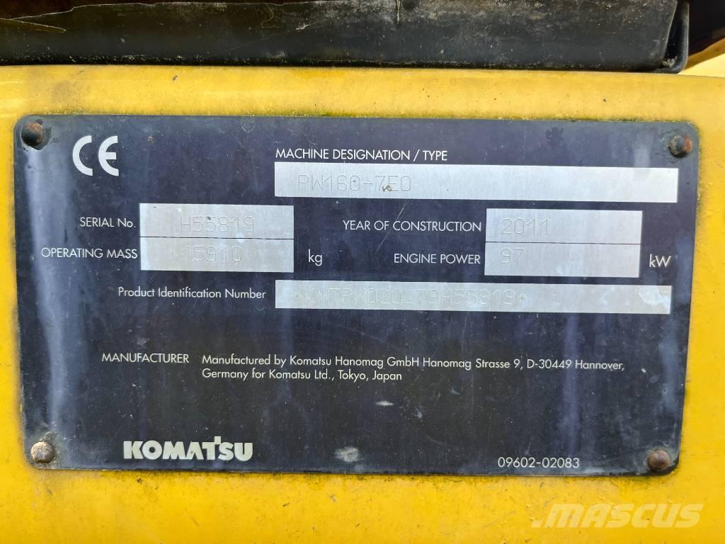 Komatsu PW 160-7 Koparki kołowe