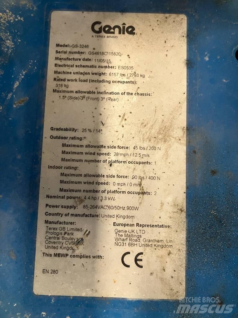 Genie GS 3246 Podnośniki nożycowe