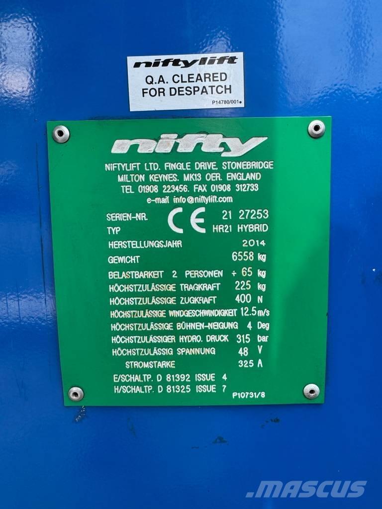Niftylift HR 21 D E Podnośniki przegubowe