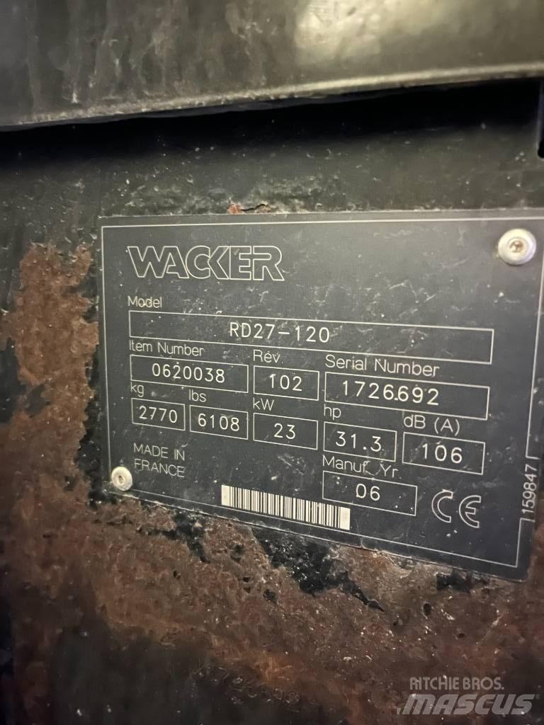 Wacker RD27 Zagęszczarki gruntu