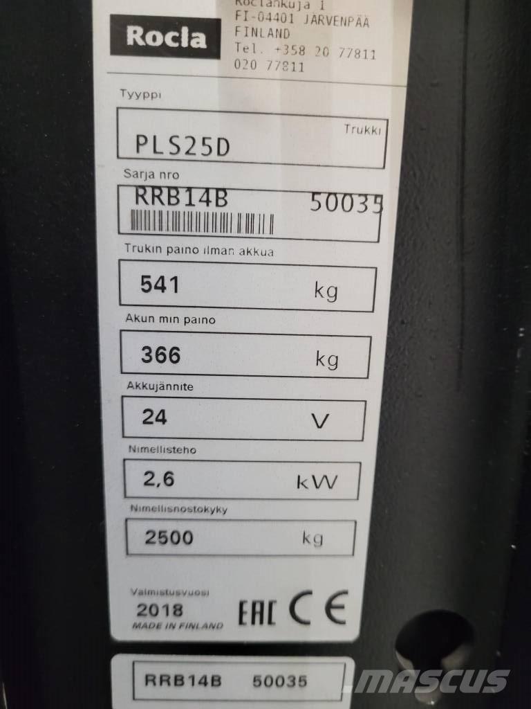Rocla PLS25D Wózki kompletacyjne nisko unoszące
